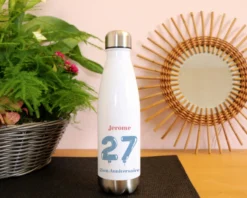 Gourde Isotherme En Inox Personnalisable - Collection Ballons D'anniversaire