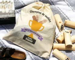 Jeu De Molkky Dans Son Sac De Rangement Personnalisé