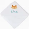 Cape De Bain Personnalisable - Petit Renard