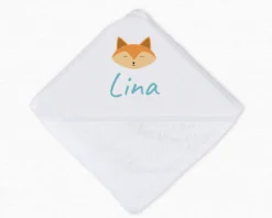 Cape De Bain Personnalisable - Petit Renard