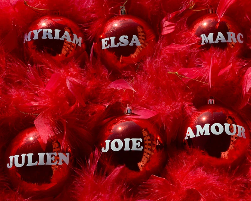 Les Six Boules De Noël Personnalisées 1 Les Six Boules De Noël Personnalisées