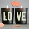 Duo De Bougies Personnalisables Et Parfumées - LOVE