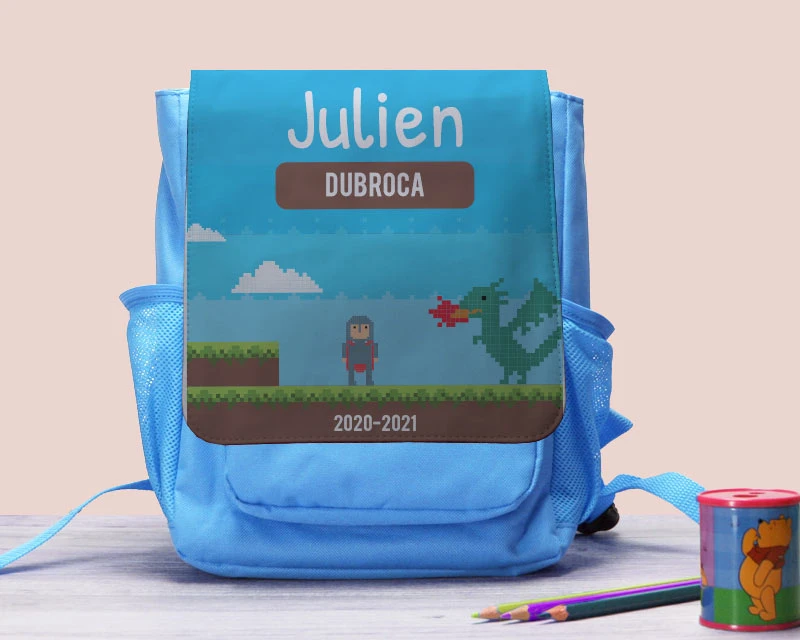 Sac à Dos Enfant Personnalisable - Jeux Vidéo Rétro - Version Garçon 1 Sac à Dos Enfant Personnalisable - Jeux Vidéo Rétro - Version Garçon