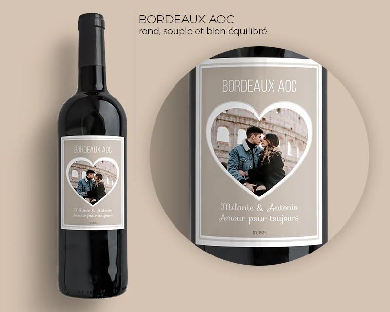 Bouteilles De Vins Coeur Photo 4 Bouteilles De Vins Coeur Photo – Image 4