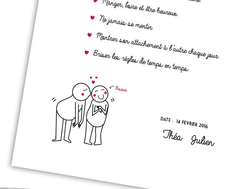 Contrat D'Amour Personnalisé 5 Contrat D'Amour Personnalisé – Image 5