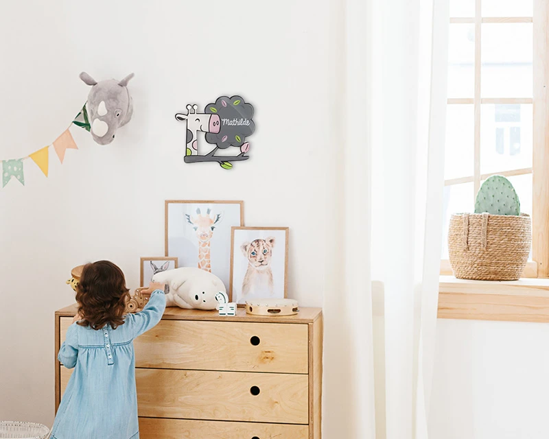 Plaque Décorative Personnalisable - Girafe 2 Plaque Décorative Personnalisable - Girafe – Image 2