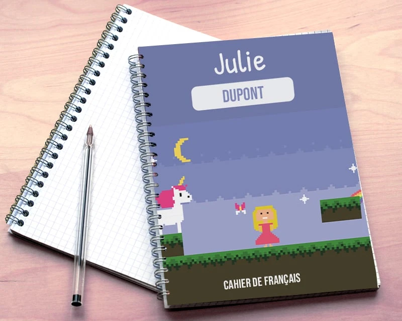 Cahier Personnalisable - Jeux Vidéo Rétro - Version Fille 3 Cahier Personnalisable - Jeux Vidéo Rétro - Version Fille – Image 3