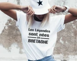 T-shirt Blanc Les Légendes Femme -Cadeaux Boutique 1704675951a419db10709fb3b23cd4c168a9d7bd6f9035ef11a2cd529faf28004