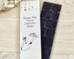 Tablette De Chocolat Noir Personnalisée - Bonne Fête Mamie