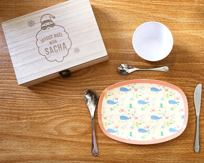 Kit Couverts Pour Enfant Personnalisable - Premier Noël 2 Kit Couverts Pour Enfant Personnalisable - Premier Noël – Image 2
