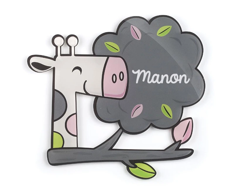 Plaque Décorative Personnalisable - Girafe 3 Plaque Décorative Personnalisable - Girafe – Image 3