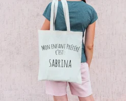Tote Bag Personnalisable - Mon Enfant Préféré - 100% Coton Naturel -Cadeaux Boutique 237c6d9b8426a6b1b856ff0d3f1e42b340a365c76262590ee6f1fd3e66c15354