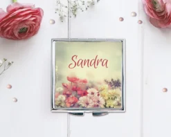 Miroir De Sac Fleurs