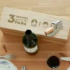 Caisse En Bois Les Bonnes Raisons D'être Papa 1 Bouteille Family Circus