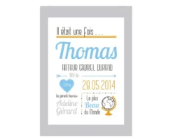 Affiche Naissance Garçon -Cadeaux Boutique 29e751739f8507dac52a8b6812fc7657bf46e65e722eab3a74e6fd5e3bbc20973