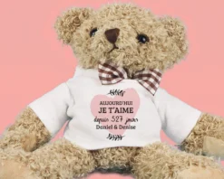 Ourson Personnalisé - Aujourd'hui Je T'aime Depuis X Jours -Cadeaux Boutique 2f780d0c30c84cf0d242c363b1be5c838805eb9f7d1dc8cb0fa02d006f5c31536