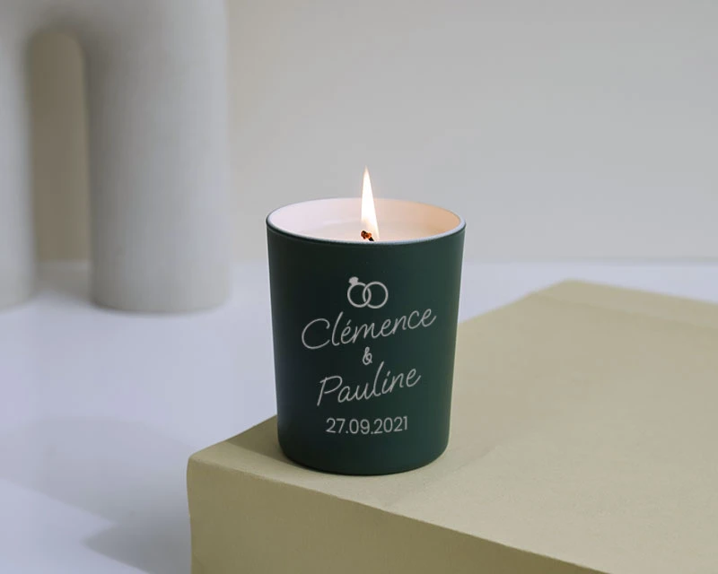 Bougie Personnalisable Parfumée - Mariage 4 Bougie Personnalisable Parfumée - Mariage – Image 4