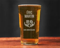 Verre à Bière Personnalisé - Bon Anniversaire