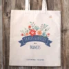 Tote Bag Personnalisé - Mamie Fleurie