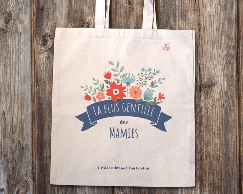 Tote Bag Personnalisé - Mamie Fleurie 1 Tote Bag Personnalisé - Mamie Fleurie