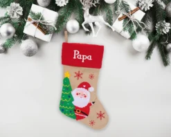 Chaussette De Noël Brodée Personnalisable - Prénom -Cadeaux Boutique 3e427e1befe6b13453d004512d84dbd572bd3cc3789da7cd58e809a3581b34709