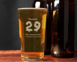 Verre à Bière Personnalisé - Ballons D'anniversaire