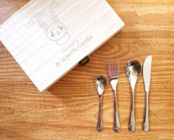 Kit Couverts Enfant Gravé - Animaux -Cadeaux Boutique 41178d806aedf9f1a912144cfbc1ae9452c06043d5d257d291872bf9f5744129