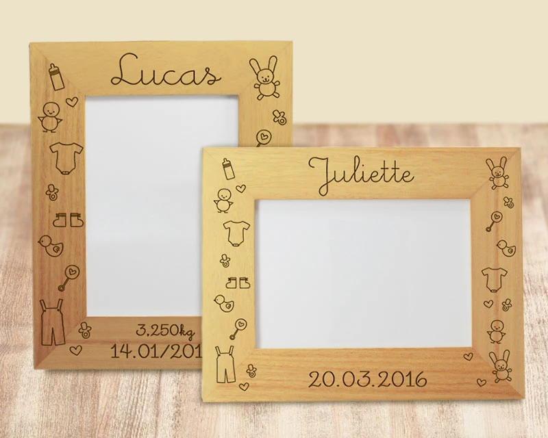 Cadre Gravé Naissance 2 Cadre Gravé Naissance – Image 2