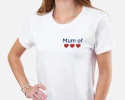 T-shirt Femme Brodé Personnalisé - Mum Of