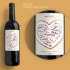 Bouteilles De Vin De Bordeaux Coeur Famille
