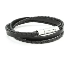 Bracelet Personnalisable Mix Cuir - Marron Ou Noir -Cadeaux Boutique 5a6aef13d2a3007e6312bb47f5f052e562860115506ae08a2c7163784cbf30401