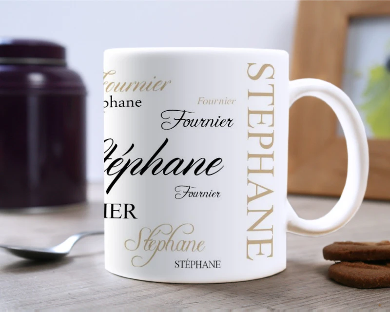 Mug Personnalisé - Signature Taupe 3 Mug Personnalisé - Signature Taupe – Image 3