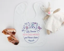 Bavoir Bébé Personnalisable - Collection Première Fête Des Mères
