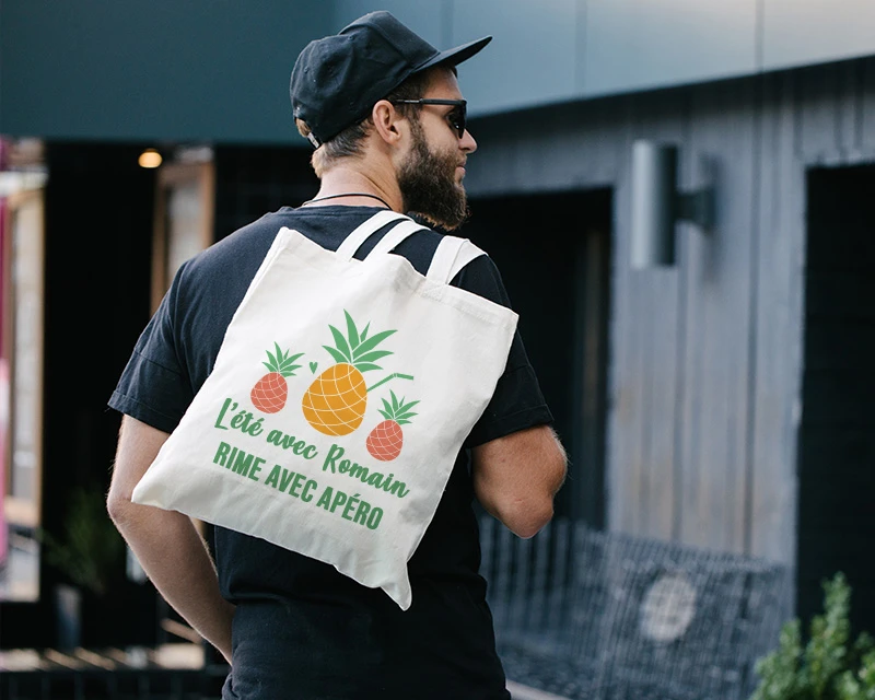 Tote Bag Personnalisé - Collection Été Ananas 3 Tote Bag Personnalisé - Collection Été Ananas – Image 3