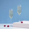 Lot De 2 Flûtes à Champagne Personnalisables - Couple