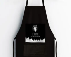 Tablier Noir Personnalisable - Cerf -Cadeaux Boutique 657957a8a10c817e5d742a88f17325dbe7f2d27bbc1ecaaaffabc48dbd4e397