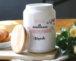 Pot à Biscuits Personnalisé - Meilleure Du Monde -Cadeaux Boutique 67bd7967284403997e99c2a26cbcfeb0a654e83ce09b83bc5d83ca62bc0636015