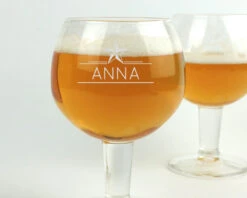 Verre à Bière Rond Personnalisé - Prénom