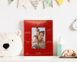 Cadre Métal Rouge Gravé Naissance -Cadeaux Boutique 74632059c9fd12ac43a0de9ab3b7668d736046e76f49310e94206ec7d2ec31034