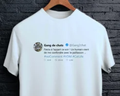 T-shirt Blanc Homme Personnalisable - Tweet Célèbre -Cadeaux Boutique 74c0d3dafb425a396f3a465fccd55ab2301f88c9421955b8986688d6a33227997