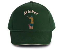 Casquette Personnalisable - Verte, Bleue Ou Noire - Chasse