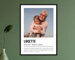 Affiche Définition Avec Photo - Mamie