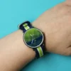 Montre Duo Bleu Vert Message