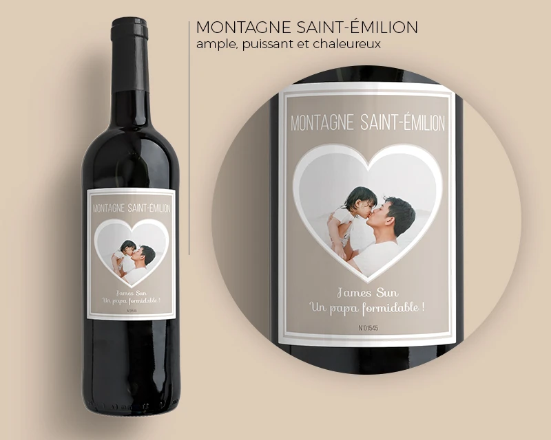 Bouteilles De Vins Coeur Photo 3 Bouteilles De Vins Coeur Photo – Image 3