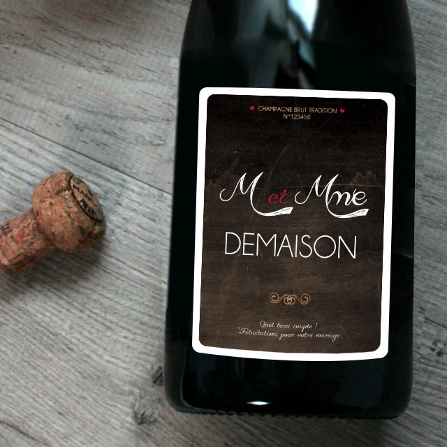 Champagne Mariage Personnalisé 2 Champagne Mariage Personnalisé – Image 2