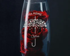 Vase Ovale Personnalisable Gravé - Grand-mère Formidable