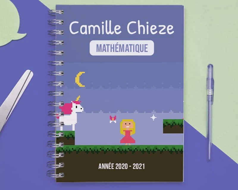 Cahier Personnalisable - Jeux Vidéo Rétro - Version Fille 2 Cahier Personnalisable - Jeux Vidéo Rétro - Version Fille – Image 2