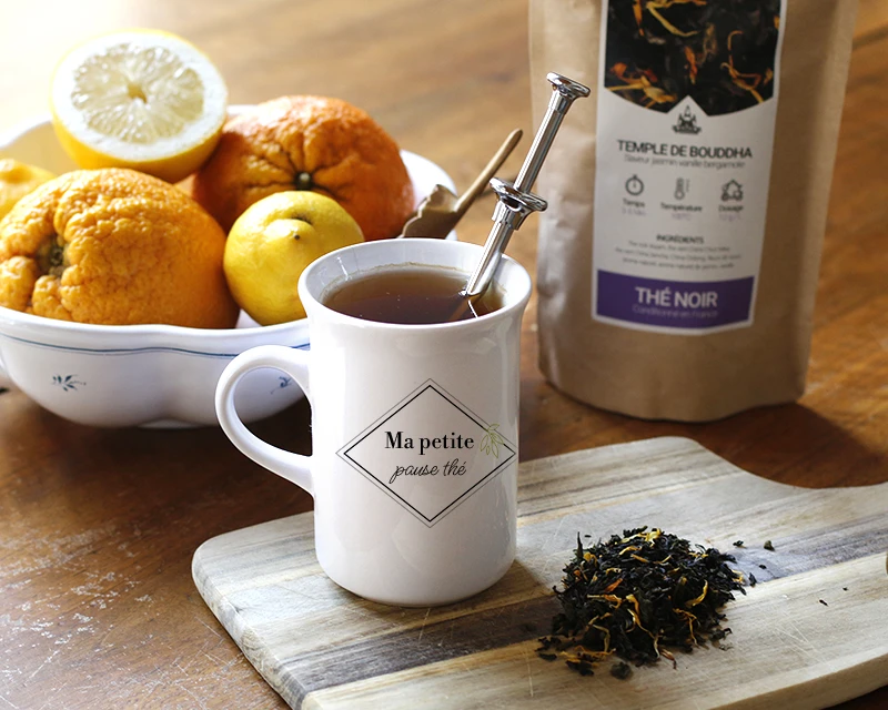 Coffret Mug Personnalisé, Thé Et Boule à Thé 1 Coffret Mug Personnalisé, Thé Et Boule à Thé