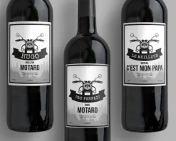 Bouteilles De Vin De Bordeaux Personnalisables - Motard -Cadeaux Boutique 84f0db75e7a15e70e2274d28305fe6c42d46b4d65b365fb73ba3b434819331954