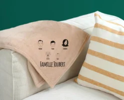 Maxi Plaid Doux Personnalisable - Family Circus